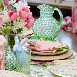 Glassware Sets<Mrs. Alice Emerald Hobnail Glasses & Jug Set