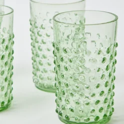Glassware Sets<Mrs. Alice Emerald Hobnail Glasses & Jug Set