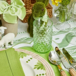 Glasses<Mrs. Alice Emerald Hobnail Glasses (Set of 6)