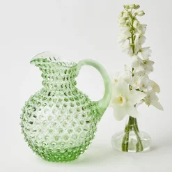 Jugs | For The Millenial<Mrs. Alice Emerald Hobnail Jug