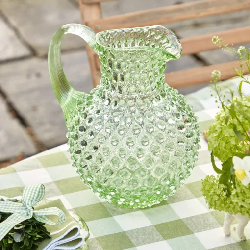 Jugs | For The Millenial<Mrs. Alice Emerald Hobnail Jug