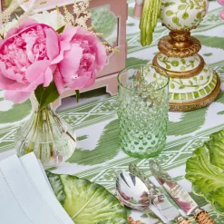 Glassware Sets<Mrs. Alice Emerald Hobnail Jug with Rose Handle & Glasses (set of 6)