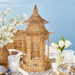 Year-round Decorations | Pagodas & Lanterns<Mrs. Alice Emi Rattan Pagoda Lantern