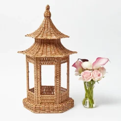 Year-round Decorations | Pagodas & Lanterns<Mrs. Alice Emi Rattan Pagoda Lantern
