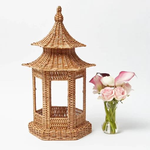 Year-round Decorations | Pagodas & Lanterns<Mrs. Alice Emi Rattan Pagoda Lantern