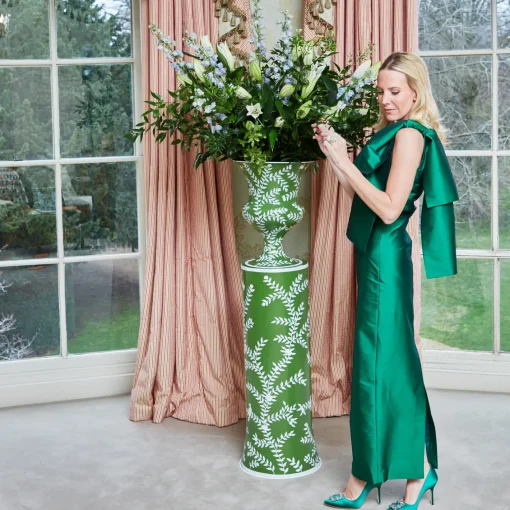 Vases | Vases & Planters<Mrs. Alice Emmeline Green Floral Urn