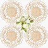 Summer Table Linen | Placemats<Mrs. Alice Estella Woven Round Placemats (Set of 4)