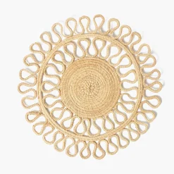 Summer Table Linen | Placemats<Mrs. Alice Estella Woven Round Placemats (Set of 4)