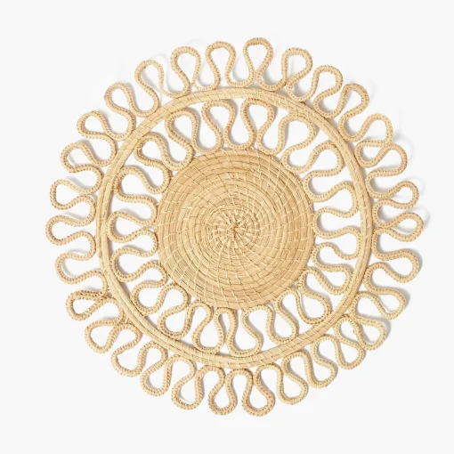 Summer Table Linen | Placemats<Mrs. Alice Estella Woven Round Placemats (Set of 4)