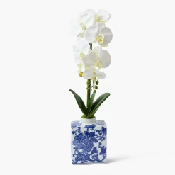 Forever Blooms | Spring Decorations<Mrs. Alice Faux Orchid in Chinoiserie Vase
