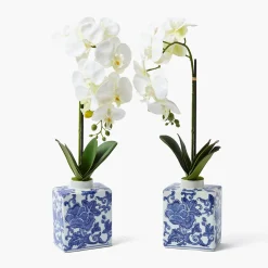 Forever Blooms | Spring Decorations<Mrs. Alice Faux Orchid in Chinoiserie Vase