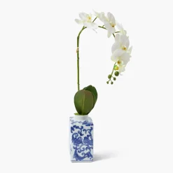 Forever Blooms | Spring Decorations<Mrs. Alice Faux Orchid in Chinoiserie Vase