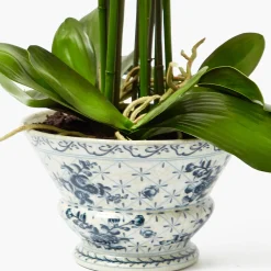 Year-round Decorations | Forever Blooms<Mrs. Alice Faux Orchid in Chinoiserie Planter