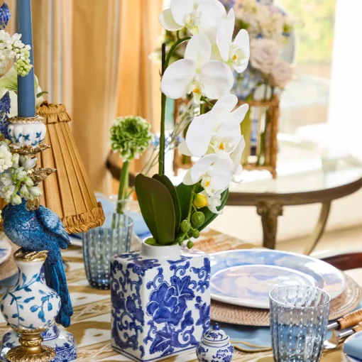 Forever Blooms | Spring Decorations<Mrs. Alice Faux Orchid in Chinoiserie Vase