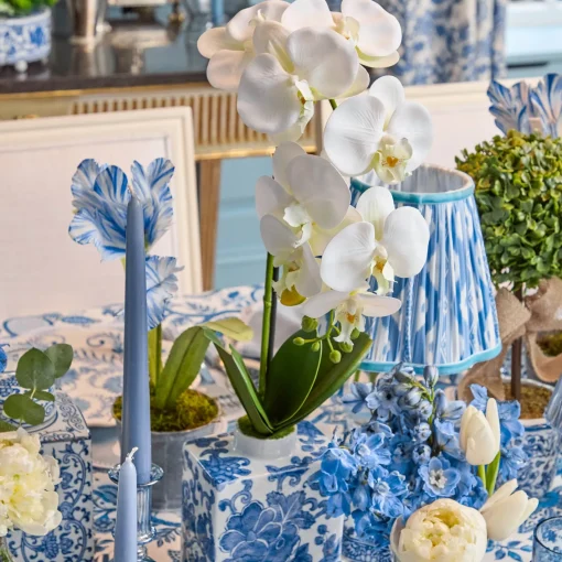 Forever Blooms | Spring Decorations<Mrs. Alice Faux Orchid in Chinoiserie Vase
