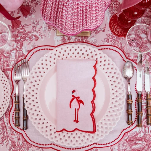 Glasses<Mrs. Alice Faye Flamingo Glasses (Set of 4)