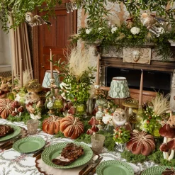 Autumn Decorations<Mrs. Alice Feather Wreath (Set of 4)