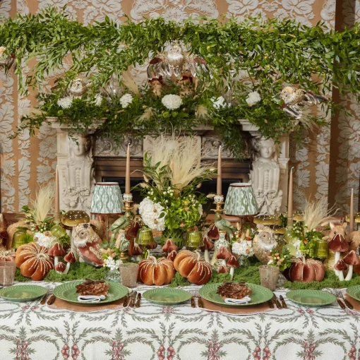 Autumn Decorations<Mrs. Alice Feather Wreath (Set of 4)