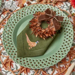 Autumn Decorations<Mrs. Alice Feather Wreath (Set of 4)