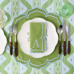 Summer Table Linen | Table Linen Sets<Mrs. Alice Fleur Green Placemats & Napkins (Set of 4)