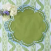 Summer Table Linen | Placemats<Mrs. Alice Fleur Green Placemats (Set of 4)