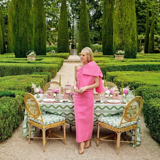 Table Linen Sets | Mrs. Alice Monogram<Mrs. Alice Fleur Pink Placemats & Napkins (Set of 4)