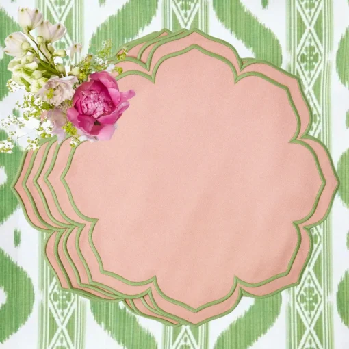 Placemats | For Her<Mrs. Alice Fleur Pink Placemats (Set of 4)