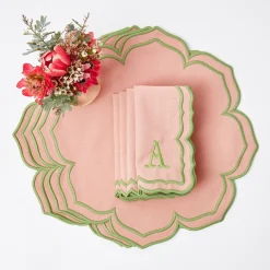 Placemats | For Her<Mrs. Alice Fleur Pink Placemats (Set of 4)
