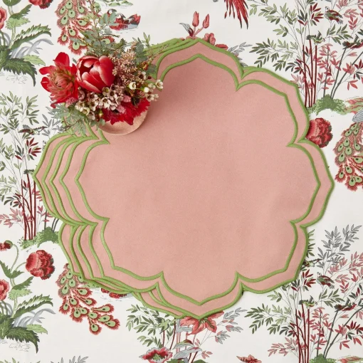 Placemats | For Her<Mrs. Alice Fleur Pink Placemats (Set of 4)