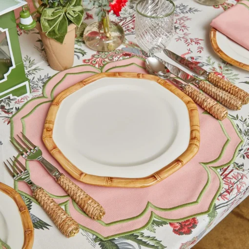 Placemats | For Her<Mrs. Alice Fleur Pink Placemats (Set of 4)