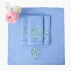Summer Table Linen | Napkins<Mrs. Alice Floral Periwinkle Linen Napkins (Set of 4)