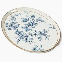 Trays<Mrs. Alice Floral Tole Oval Tray