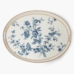 Trays<Mrs. Alice Floral Tole Oval Tray