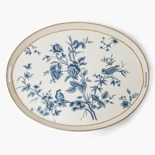 Trays<Mrs. Alice Floral Tole Oval Tray