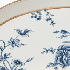 Trays<Mrs. Alice Floral Tole Oval Tray