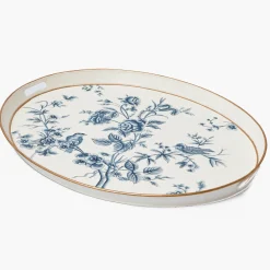 Trays<Mrs. Alice Floral Tole Oval Tray
