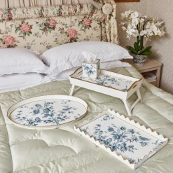 Trays<Mrs. Alice Floral Tole Oval Tray