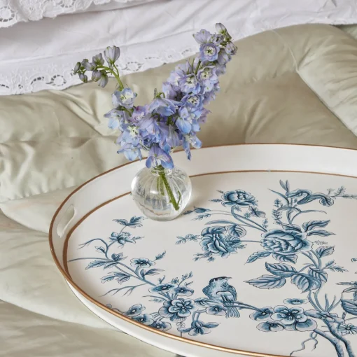 Trays<Mrs. Alice Floral Tole Oval Tray