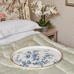 Trays<Mrs. Alice Floral Tole Oval Tray