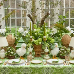 Spring Decorations<Mrs. Alice Floral Wicker Easter Egg (Pair)