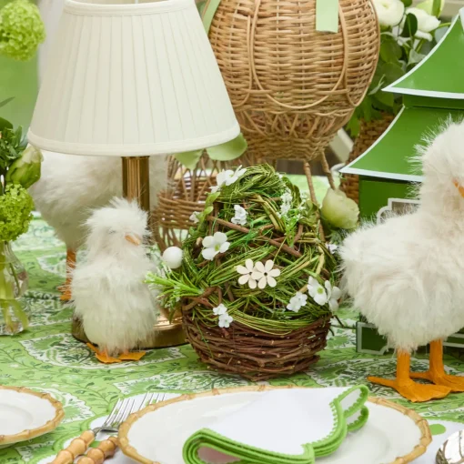 Spring Decorations<Mrs. Alice Floral Wicker Easter Egg (Pair)