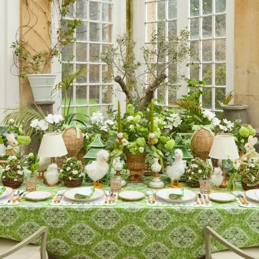 Spring Decorations<Mrs. Alice Floral Wicker Easter Egg (Pair)