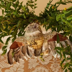 Autumn Decorations<Mrs. Alice Flying Glitter Owl (Pair)