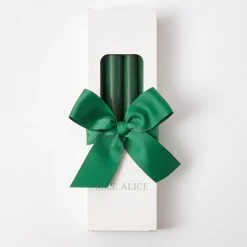 Candles<Mrs. Alice Forest Green Candles (Set of 8)