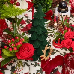 Christmas Decorations<Mrs. Alice Forest Green Flocked Fir Tree (Pair)