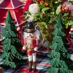 Christmas Decorations<Mrs. Alice Forest Green Flocked Fir Tree (Pair)