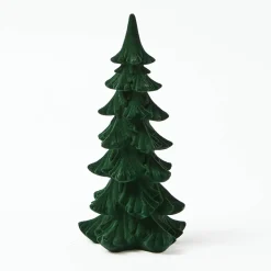 Christmas Decorations<Mrs. Alice Forest Green Flocked Fir Tree (Pair)