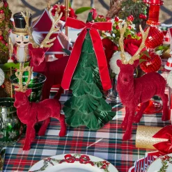 Christmas Decorations<Mrs. Alice Forest Green Flocked Fir Tree (Pair)