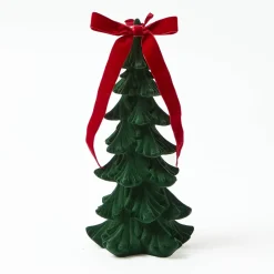 Christmas Decorations<Mrs. Alice Forest Green Flocked Fir Tree (Pair)