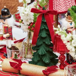 Christmas Decorations<Mrs. Alice Forest Green Flocked Fir Tree (Pair)